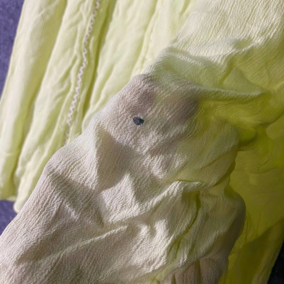 Lilly Pulitzer Cammie Dress XXS Lemon Drop Neon Yellow Green Embroidered Swing - Picture 14 of 14